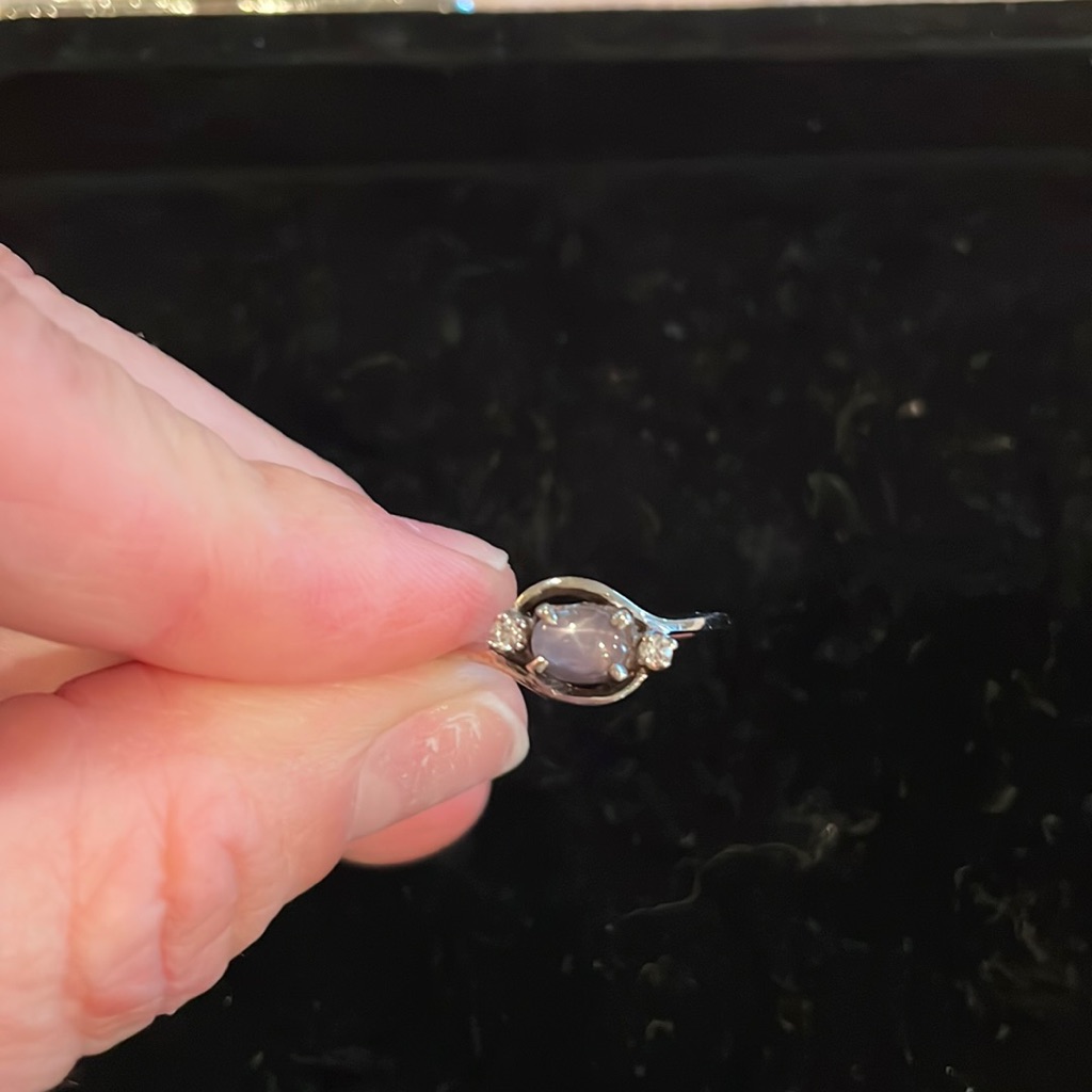 Star Diopside With Diamond Ring